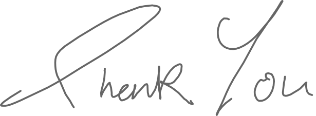 Sign-off: Thank you, -B